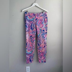 Lilly Pulitzer Multicolor Paisley-Print Pants - Pink, Blue & Aqua